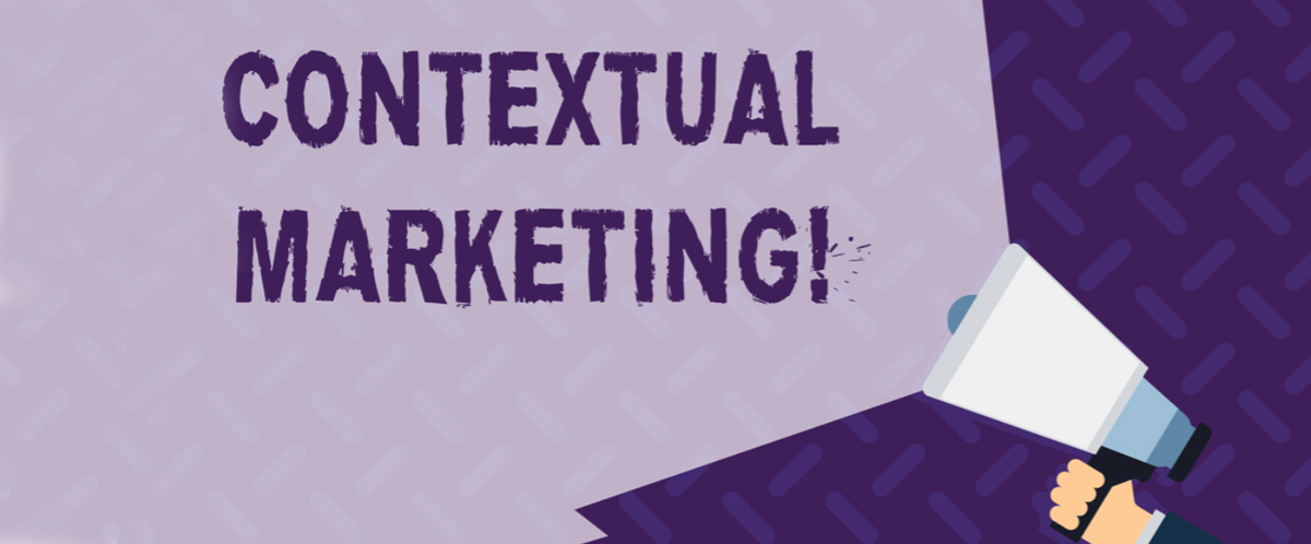 En ropert med teksten "Contextual Marketing"